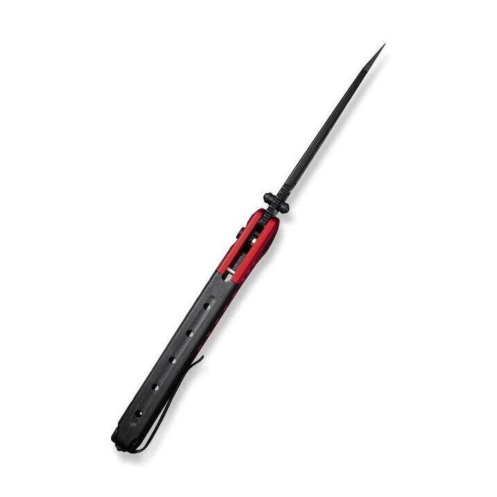 Couteau CIVIVI Sentinel Red/Black Manche Alu Lame Acier K110 Black Reverse Tanto IKBS Clip CIVC22025B1 - Livraison Gratuite