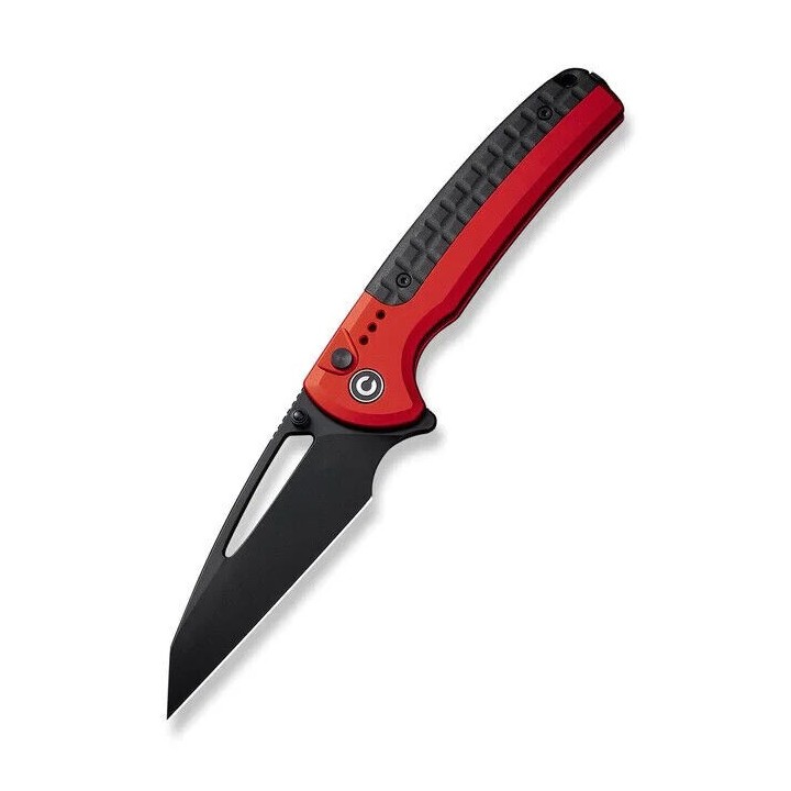Couteau CIVIVI Sentinel Red/Black Manche Alu Lame Acier K110 Black Reverse Tanto IKBS Clip CIVC22025B1 - Livraison Gratuite