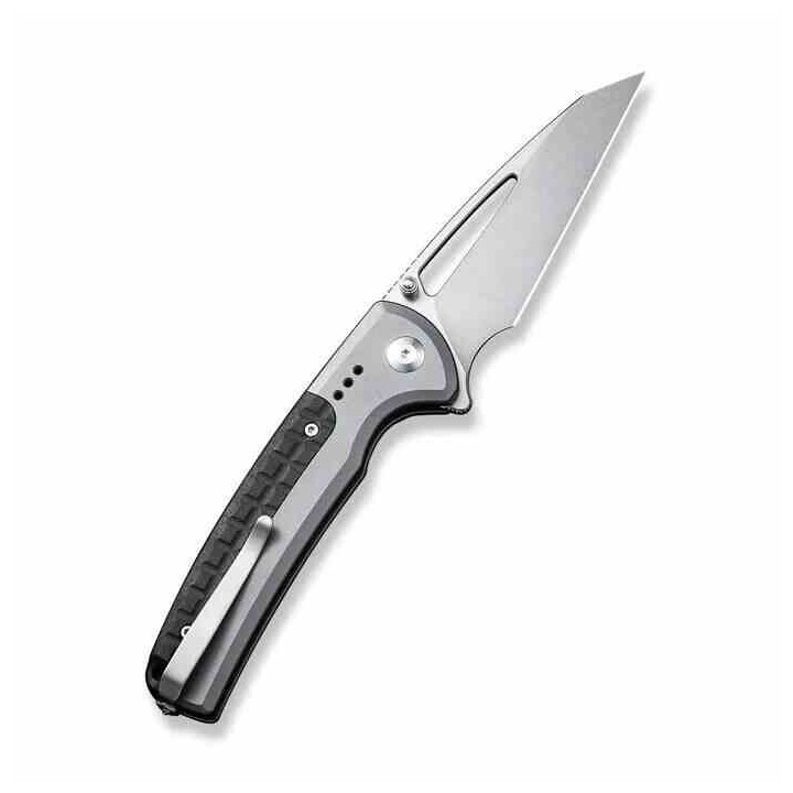 Couteau CIVIVI Sentinel Gray/Black Manche Alu Lame Acier K110 SW Reverse Tanto Button Lock IKBS CIVC22025B2 - Livraison Gratuite