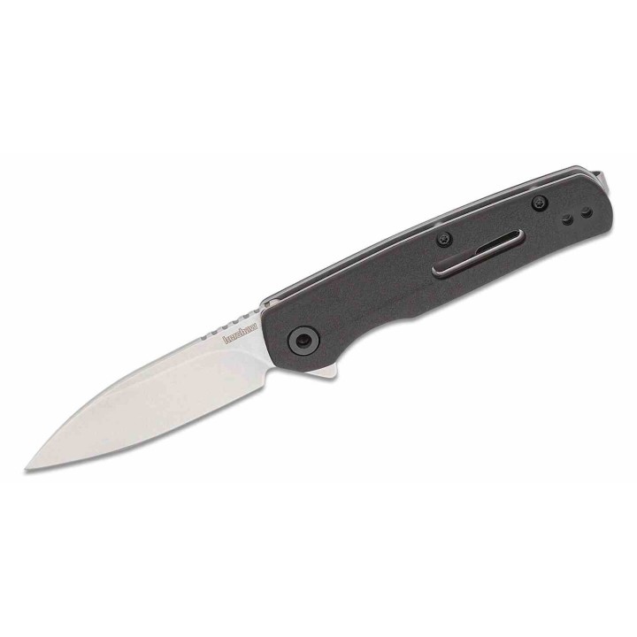Couteau Kershaw Korra A/O Lame Drop Point Acier 5Cr15MoV Manche GFN LinerLock Clip KS1409 - Livraison Gratuite