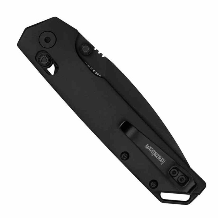 Couteau Kershaw Iridium Black DuraLock Lame Acier D2 Manche Aluminium IKBS Clip KVT KS2038BLK - Livraison Gratuite