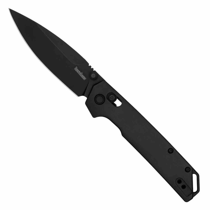 Couteau Kershaw Iridium Black DuraLock Lame Acier D2 Manche Aluminium IKBS Clip KVT KS2038BLK - Livraison Gratuite