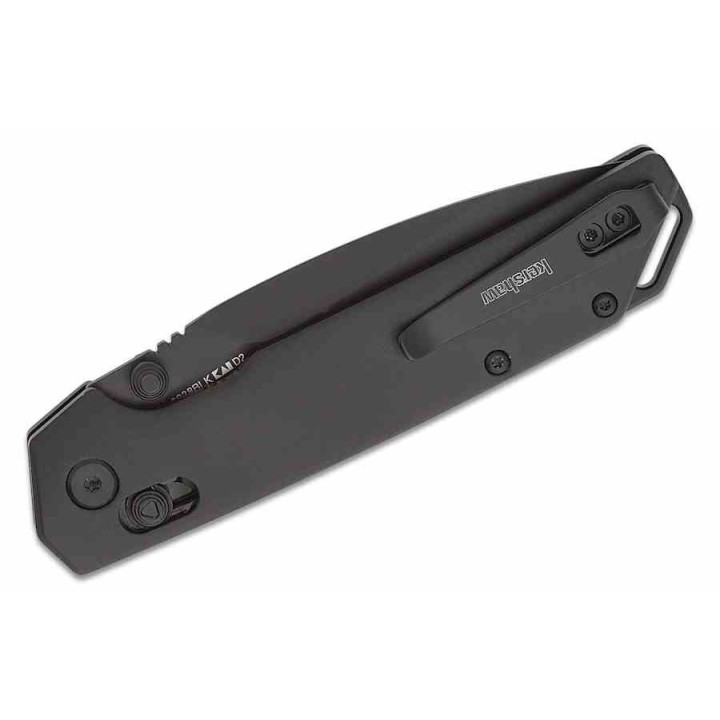 Couteau Kershaw Iridium Black DuraLock Lame Acier D2 Manche Aluminium IKBS Clip KVT KS2038BLK - Livraison Gratuite