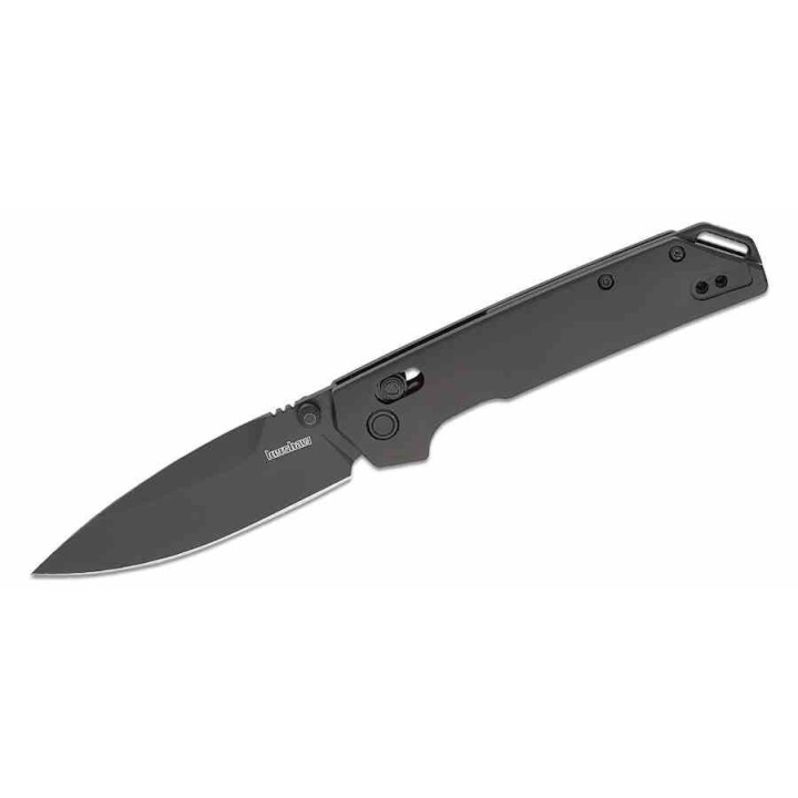 Couteau Kershaw Iridium Black DuraLock Lame Acier D2 Manche Aluminium IKBS Clip KVT KS2038BLK - Livraison Gratuite