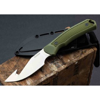 Couteau Kershaw Deschutes Guthook Skinner Lame Acier D2 Manche Polypropylene Etui GFN KS1883GH - Livraison Gratuite