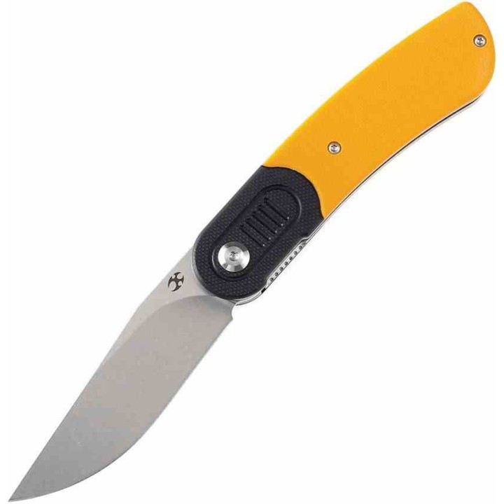Couteau Kansept Reverie Yellow/Black Lame Acier 154CM SW Manche G10 IKBS Linerlock Clip KT2025B7 - Livraison Gratuite