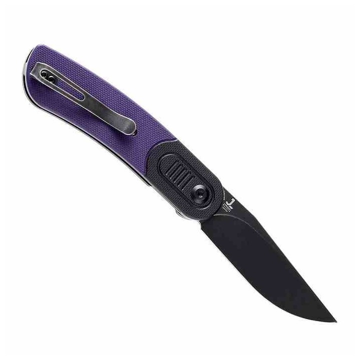 Couteau Kansept Reverie Purple/Black Lame Acier 154CM Manche G10 IKBS Linerlock Clip KT2025B5 - Livraison Gratuite