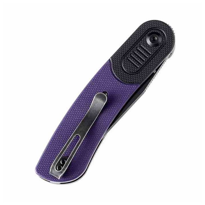 Couteau Kansept Reverie Purple/Black Lame Acier 154CM Manche G10 IKBS Linerlock Clip KT2025B5 - Livraison Gratuite