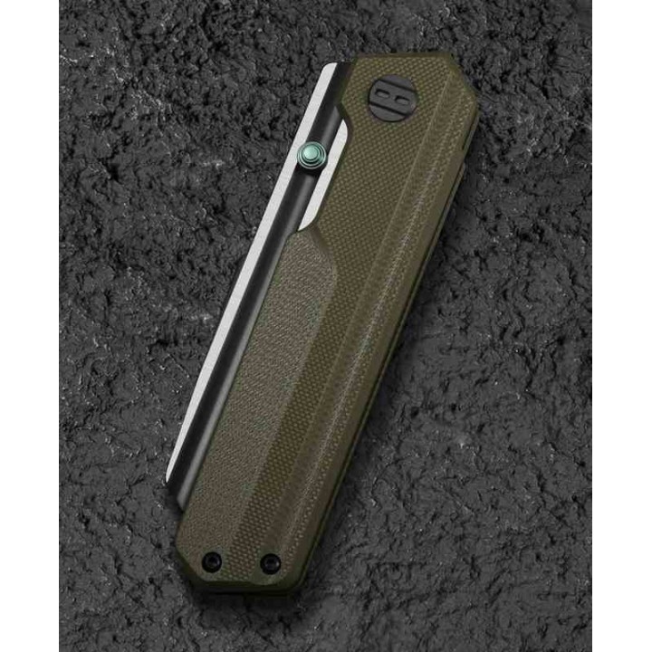 Couteau Bestech Tardis Od Green Manche G10 Lame Acier D2 Black/Satin IKBS Linerlock Clip BTKG54C - Livraison Gratuite