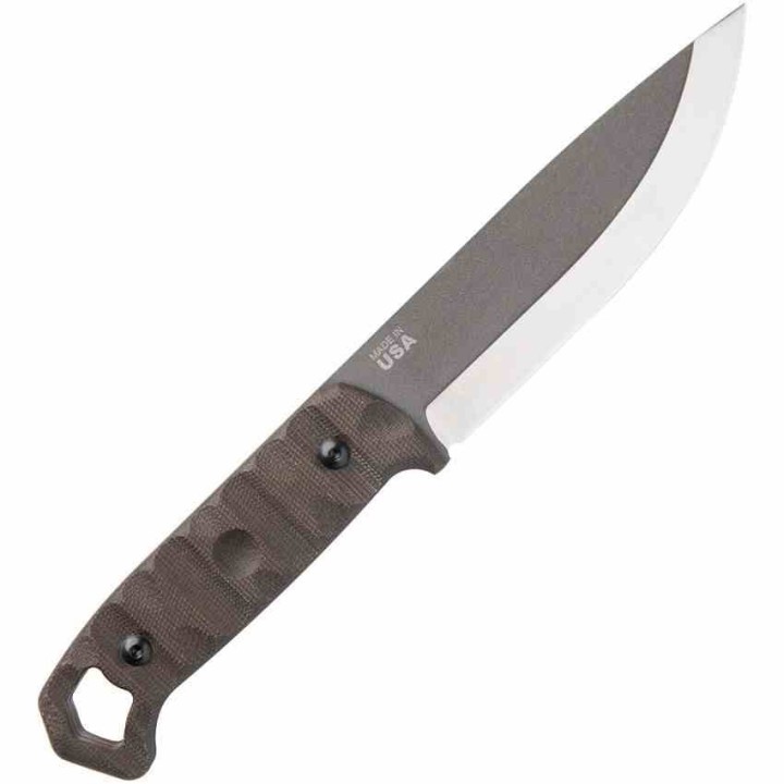 Couteau Tops Brakimo Acier Carbone 1095 Tungsten Manche Micarta Etui Kydex Made USA TPBRAK02R - Livraison Gratuite