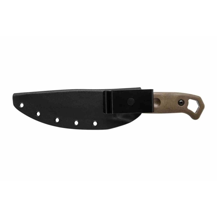 Couteau Tops Brakimo Acier Carbone 1095 Tungsten Manche Micarta Etui Kydex Made USA TPBRAK02R - Livraison Gratuite