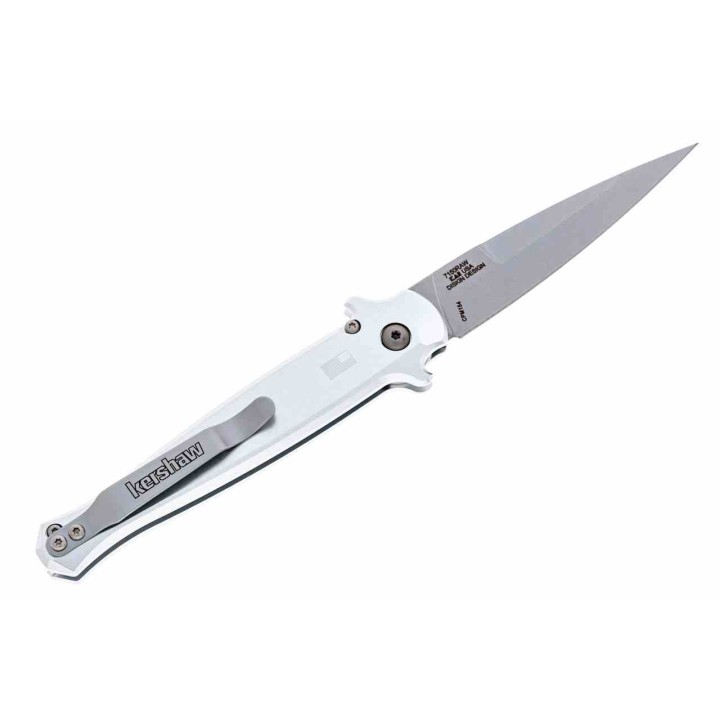 Couteau Automatique Kershaw Launch 8 Lame Acier CPM 154 Manche Raw Alum/Fibre Carbone Made USA KS7150RAW - Livraison Gratuite