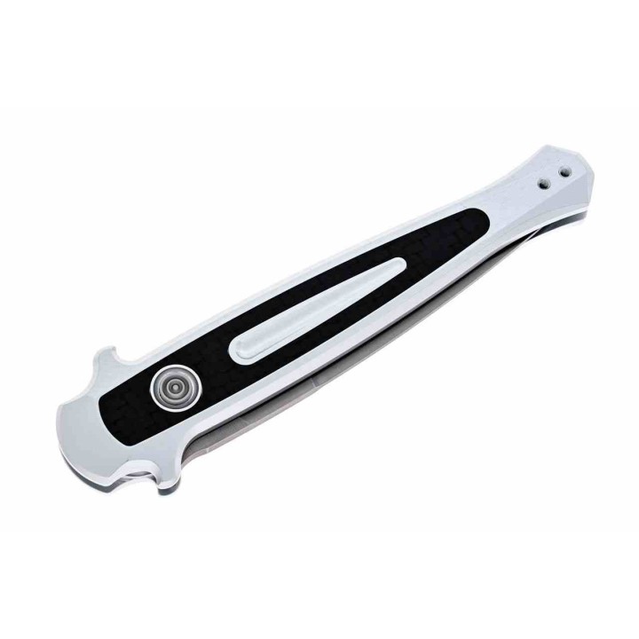 Couteau Automatique Kershaw Launch 8 Lame Acier CPM 154 Manche Raw Alum/Fibre Carbone Made USA KS7150RAW - Livraison Gratuite