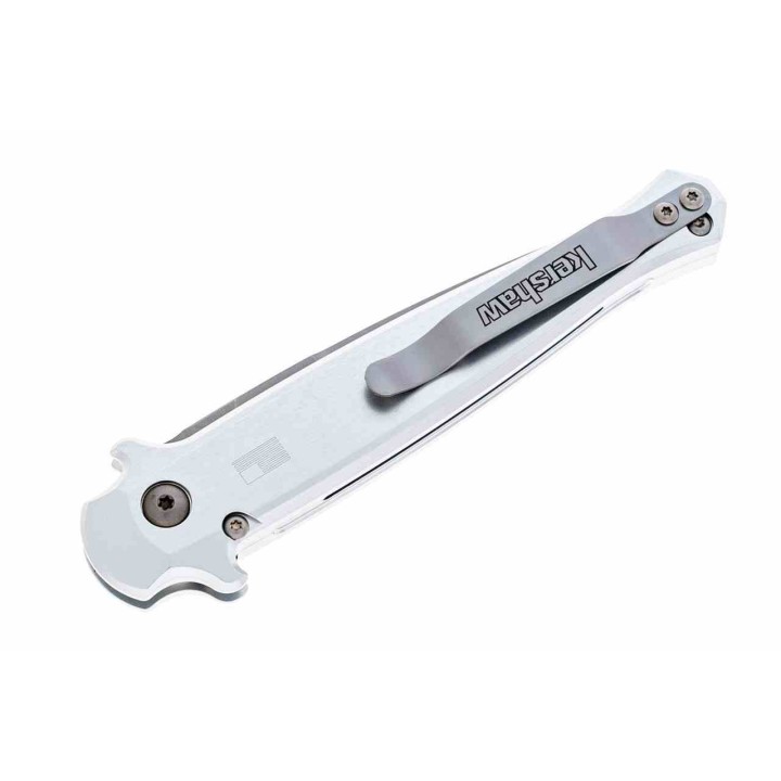 Couteau Automatique Kershaw Launch 8 Lame Acier CPM 154 Manche Raw Alum/Fibre Carbone Made USA KS7150RAW - Livraison Gratuite