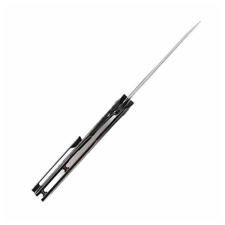 Couteau Kansept Tuckamore Green Manche Titane Fibre Carbone Lame Acier CPM-20CV Framelock Clip K1052A3 - Livraison Gratuite