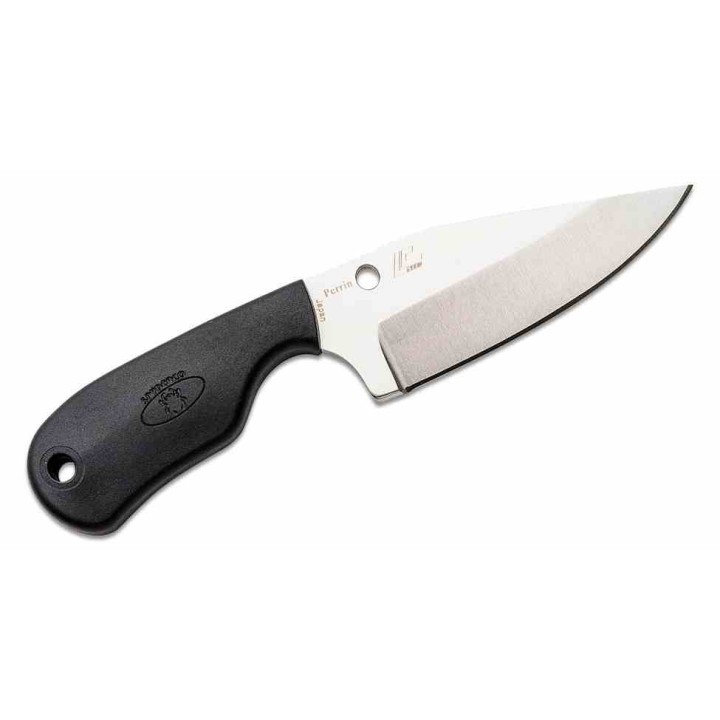 Couteau Spyderco Subway Bowie Lame Acier LC200N Satin Manche FRN Etui Boltaron Made Japan SCFB48PBK - Livraison Gratuite