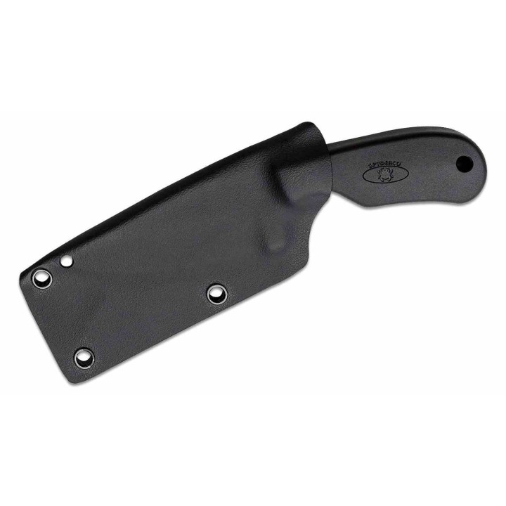 Couteau Spyderco Subway Bowie Lame Acier LC200N Black Manche FRN Etui Boltaron Made Japan SCFB48PBBK - Livraison Gratuite