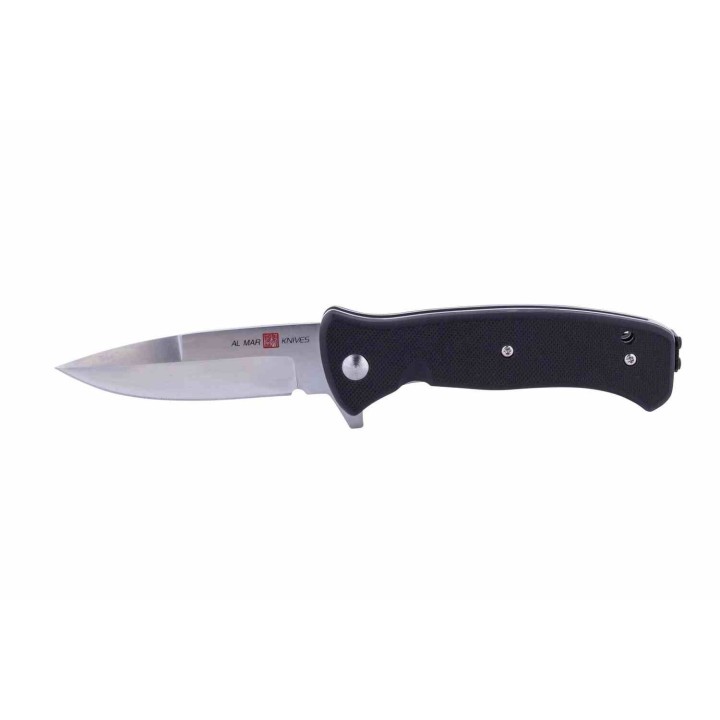 Couteau Al Mar Mini SERE 2020 A/O Lame Talon Acier D2 Satin Manche G10 Liner Lock Clip AMK2200 - Livraison Gratuite