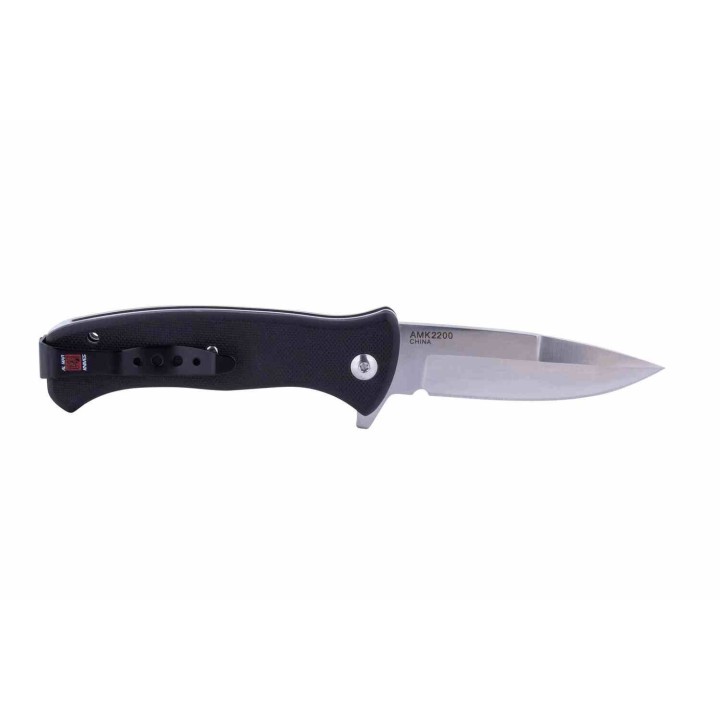 Couteau Al Mar Mini SERE 2020 A/O Lame Talon Acier D2 Satin Manche G10 Liner Lock Clip AMK2200 - Livraison Gratuite