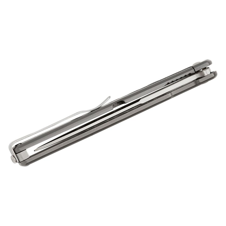 Couteau Al Mar Quicksteel Ultralight D2 Satin Talon Spear Point Stainless Handles Framelock Clip AMK4050 - Livraison Gratuite