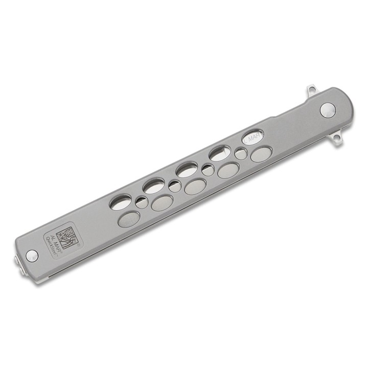 Couteau Al Mar Quicksteel Ultralight Lame Acier D2 Satin Talon Manche Acier Framelock Clip AMK4052 - Livraison Gratuite