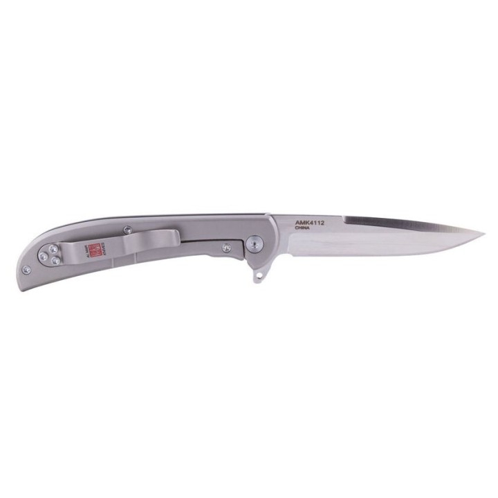 Couteau Al Mar Ultralight Falcon D2 Manche Titane TC4 Lame Acier D2 Framelock Clip AMK4112 - Livraison Gratuite