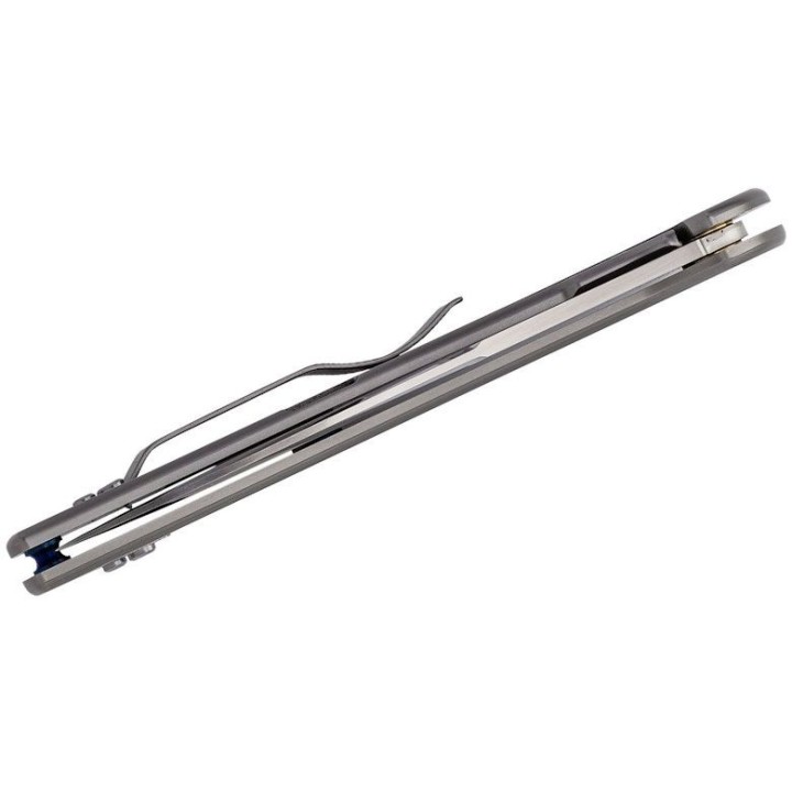 Couteau Al Mar Ultralight Falcon D2 Manche Titane TC4 Lame Acier D2 Framelock IKBS Clip AMK4116 - Livraison Gratuite