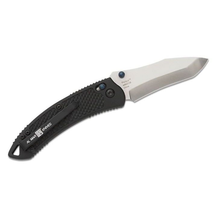 Couteau Al Mar Payara Crossbar 2.8" Lame Acier D2 Recurve Manche FRN Clip AMK4130 - Livraison Gratuite