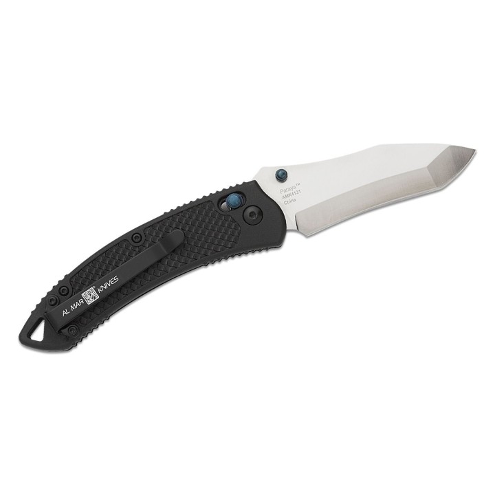 Couteau Al Mar Payara Crossbar 3.25" Lame Acier D2 Recurve Manche FRN Clip AMK4131 - Livraison Gratuite