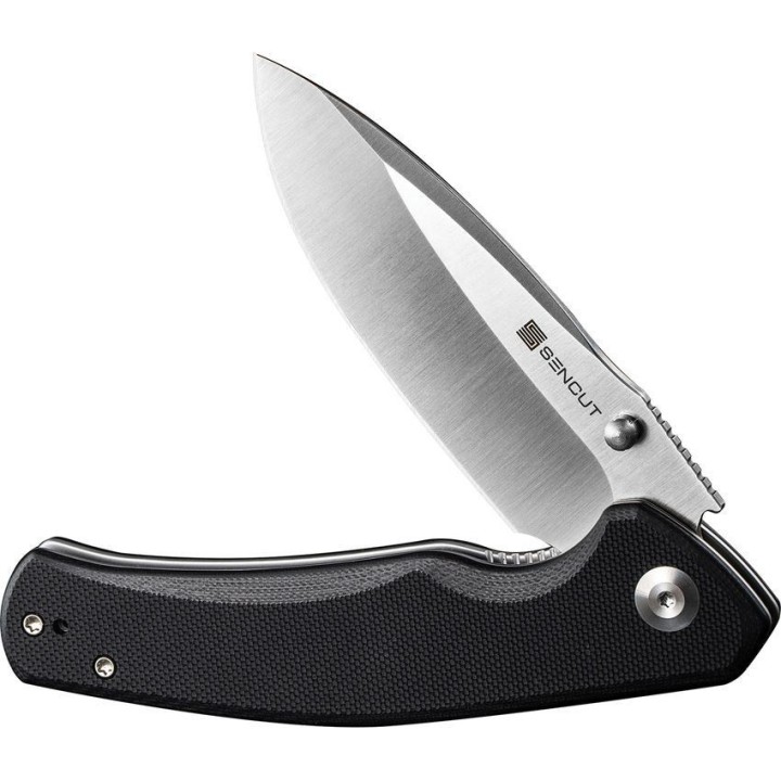 Couteau SENCUT Slashkin Black Manche G10 Lame Acier D2 IKBS Linerlock Clip S200661 - Livraison Gratuite