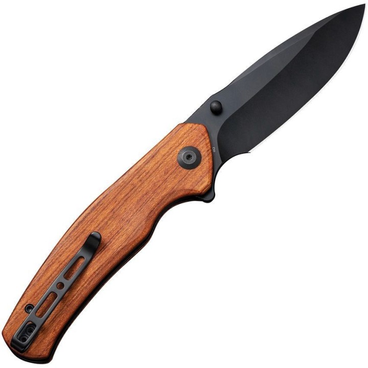 Couteau SENCUT Slashkin Wood Manche Guibourtia Lame Acier D2 IKBS Linerlock Clip S200664 - Livraison Gratuite