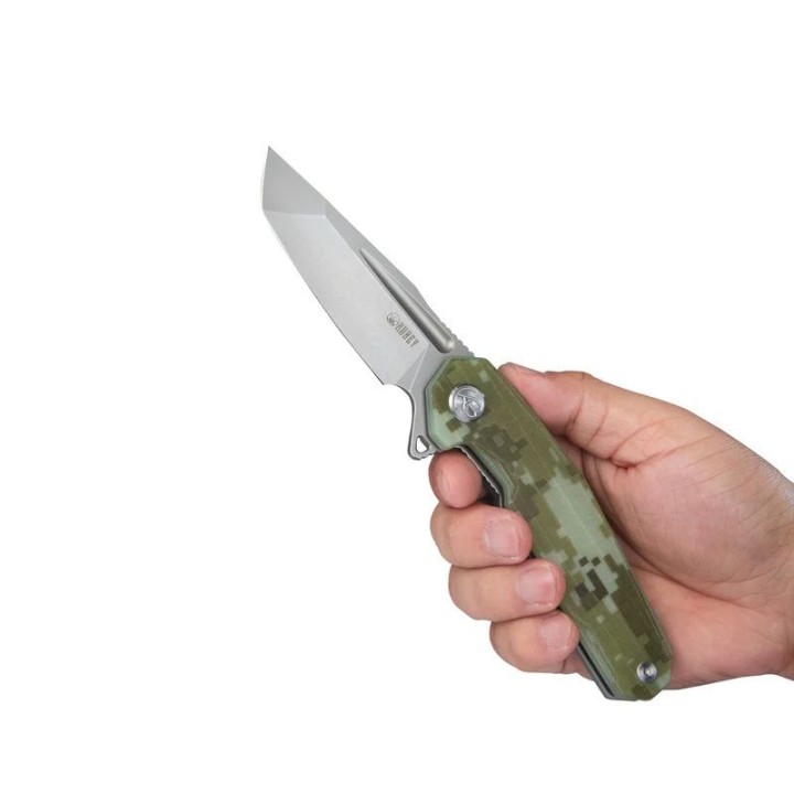 Couteau Kubey Carve Camo Tactical Tanto AUS-10 Blade G10 Handle IKBS Linerlock Clip KUB237H - Livraison Gratuite