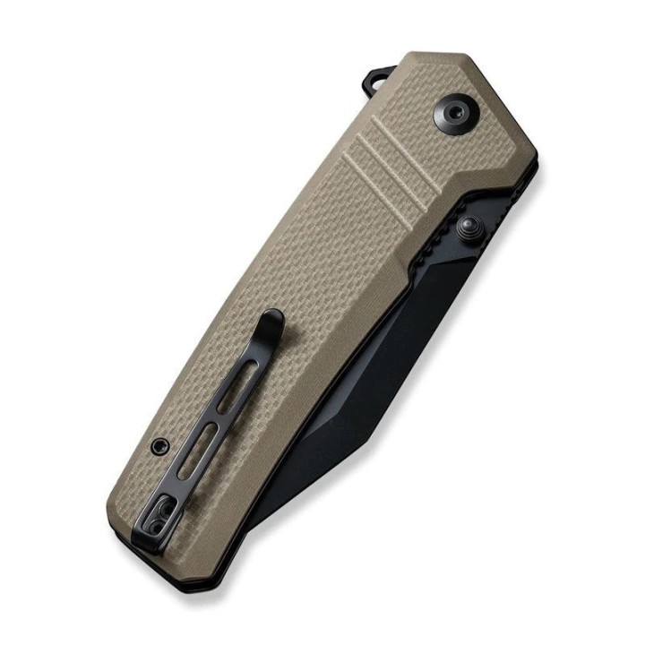 Couteau CIVIVI Bhaltair Tan 14C28N Black Tanto Blade Tan G10 Handles IKBS CIVC230242 - Livraison Gratuite