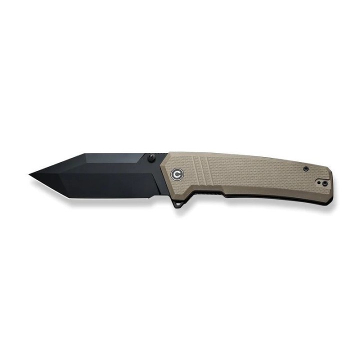 Couteau CIVIVI Bhaltair Tan 14C28N Black Tanto Blade Tan G10 Handles IKBS CIVC230242 - Livraison Gratuite