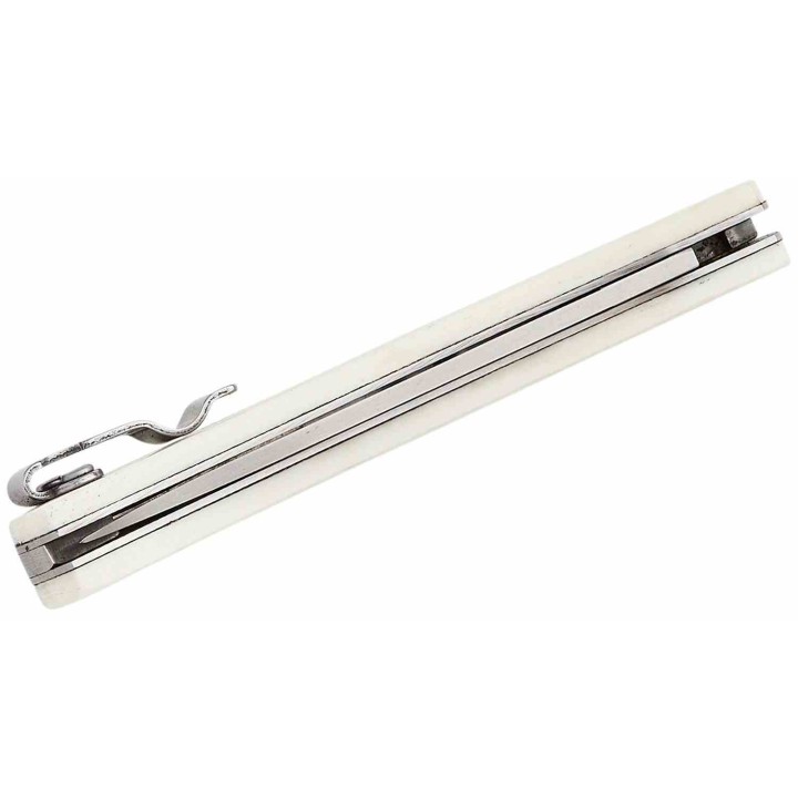 Couteau Bear & Son Small Farmhand White Smooth Bone Lame Acier Carbone Lockback USA BCWSB37L - Livraison Gratuite