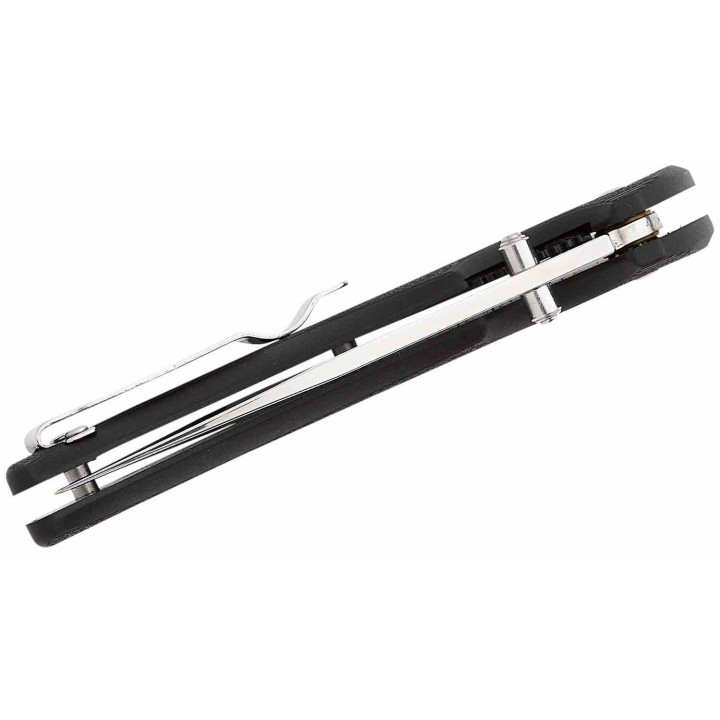 Couteau Bear & Son Sideliner Black Manche Zytel Lame Acier 440 Satin Serr Linerlock Clip USA BC778SR - Livraison Gratuite