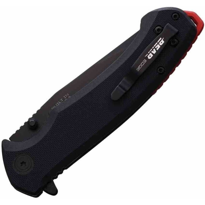 Couteau Bear & Son Sideliner Black Manche G10 Lame Acier 440 Black Combo Linerlock Clip USA BC61131 - Livraison Gratuite