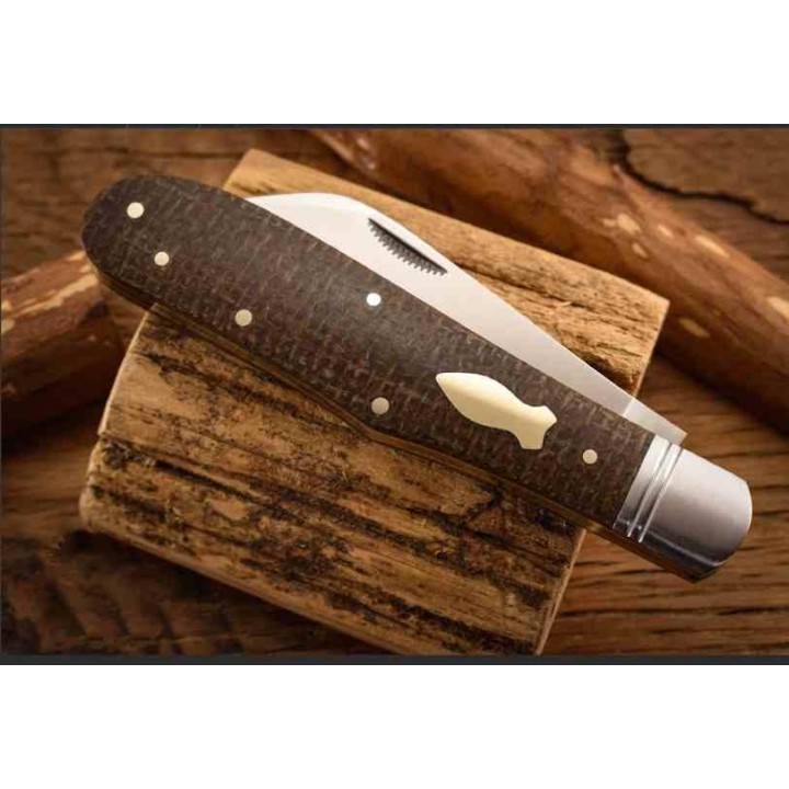 Couteau Rough Ryder Reserve Grandaddy Manche Micarta Lame Acier D2 Collector Box RRR024 - Livraison Gratuite