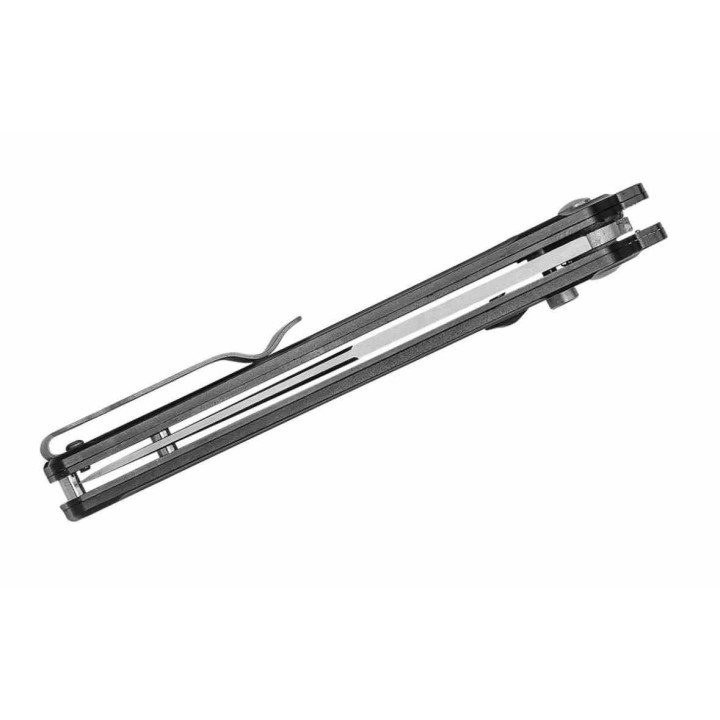 Couteau Automatique Bear & Son Auto Bold Action III Lame Acier 14C28N Manche Alu Made USA BCAC350AIBKS - Livraison Gratuite