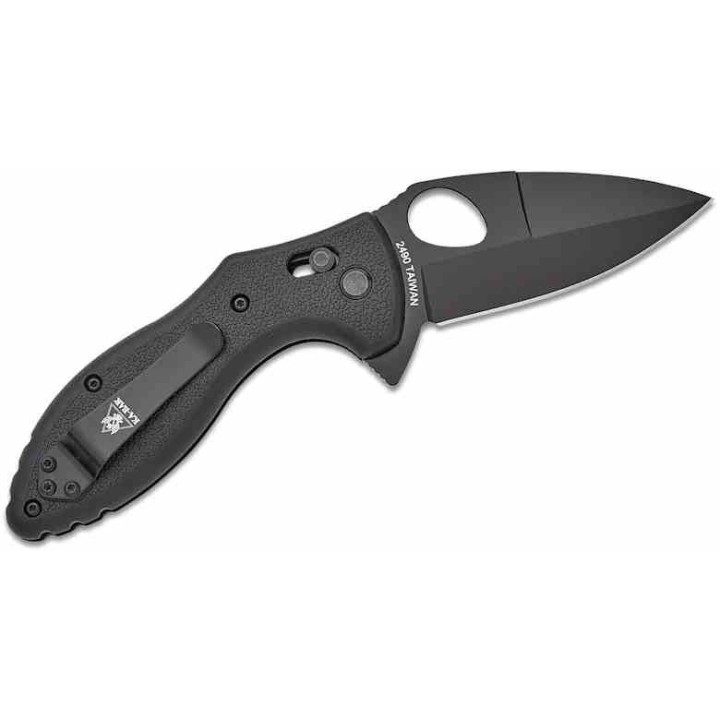Couteau KA-BAR TDI Law Enforcement Lame Acier AUS-8 Black Blade Black GFN Handles Crossbar Lock Clip KA2490 - Livraison Gratuite