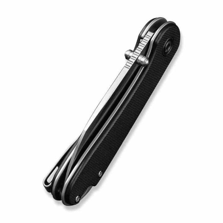 Couteau CIVIVI Elementum Nitro-V Satin Lame Wharncliffe Manche Black G10 IKBS Linerlock Clip CIVC18062AF1 - Livraison Gratuite