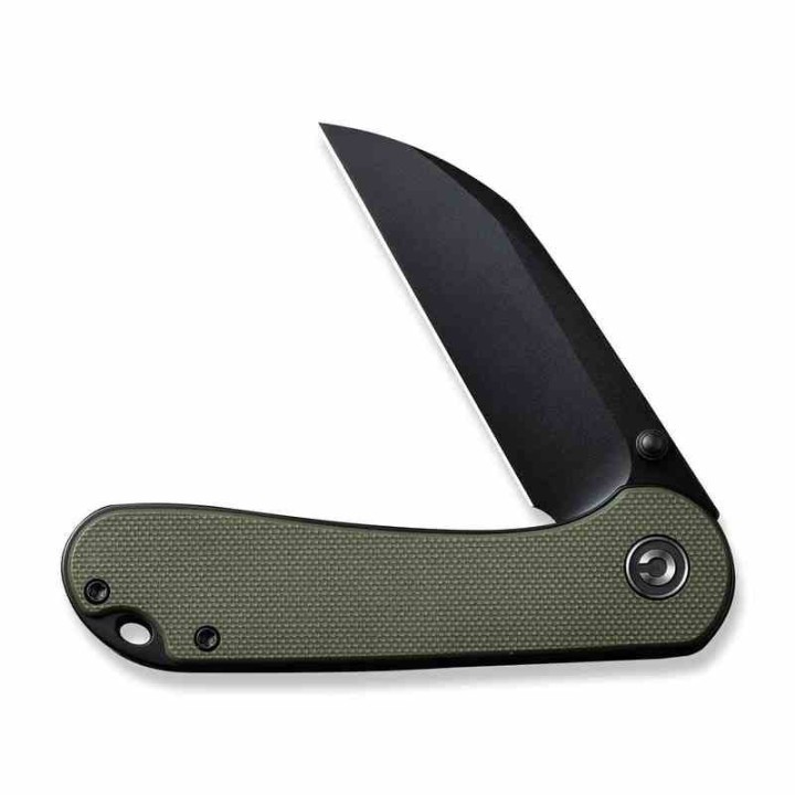 Couteau CIVIVI Elementum Nitro-V Black Lame Wharncliffe Manche Green G10 IKBS Linerlock Clip CIVC18062AF2 - Livraison Gratuite