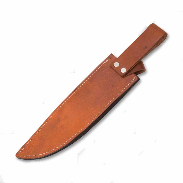 Couteau Damas Frost Cutlery Valley Forge Manche Noyer Lame Acier Damas 26 Couches Etui Cuir FVFD52 - Livraison Gratuite