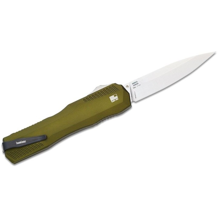 Couteau Kershaw Livewire OTF AUTO Olive Green Lame Acier CPM-MagnaCut Manche Aluminum Clip USA KS9000OL - Livraison Gratuite