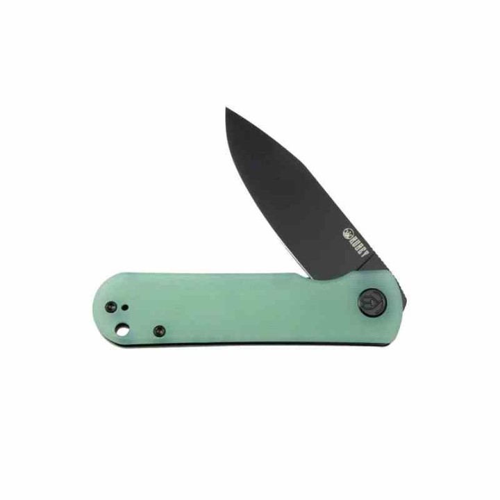 Couteau Kubey NEO Jade Manche G10 Lame Acier AUS-10 IKBS Linelock Clip KUB371D - Livraison Gratuite