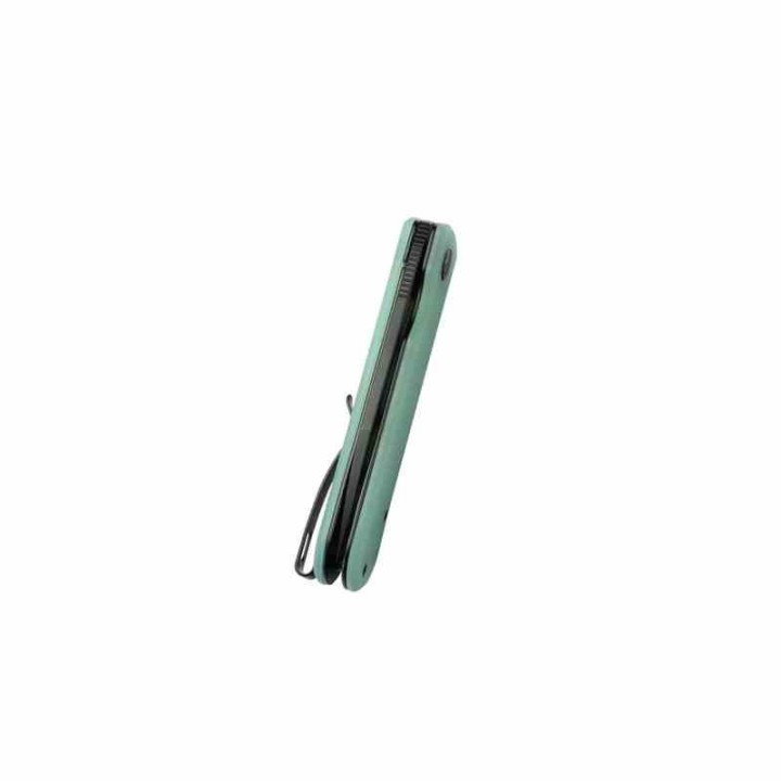 Couteau Kubey NEO Jade Manche G10 Lame Acier AUS-10 IKBS Linelock Clip KUB371D - Livraison Gratuite