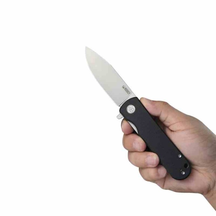 Couteau Kubey NEO Black Manche G10 Lame Acier AUS-10 IKBS Linelock Clip KUB371A - Livraison Gratuite