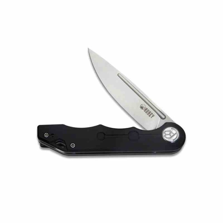 Couteau Kubey MIZO Black Manche G10 Lame Acier AUS-10 IKBS Linelock Clip KUB312A - Livraison Gratuite