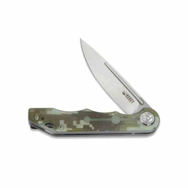 Couteau Kubey MIZO Camo Manche G10 Lame Acier AUS-10 Bead Blast IKBS Linelock Clip KUB312E - Livraison Gratuite