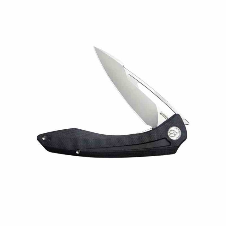 Couteau Kubey Merced Black Manche G10 Lame Acier AUS-10 Bead Blast IKBS Linelock Clip KUB345A - Livraison Gratuite